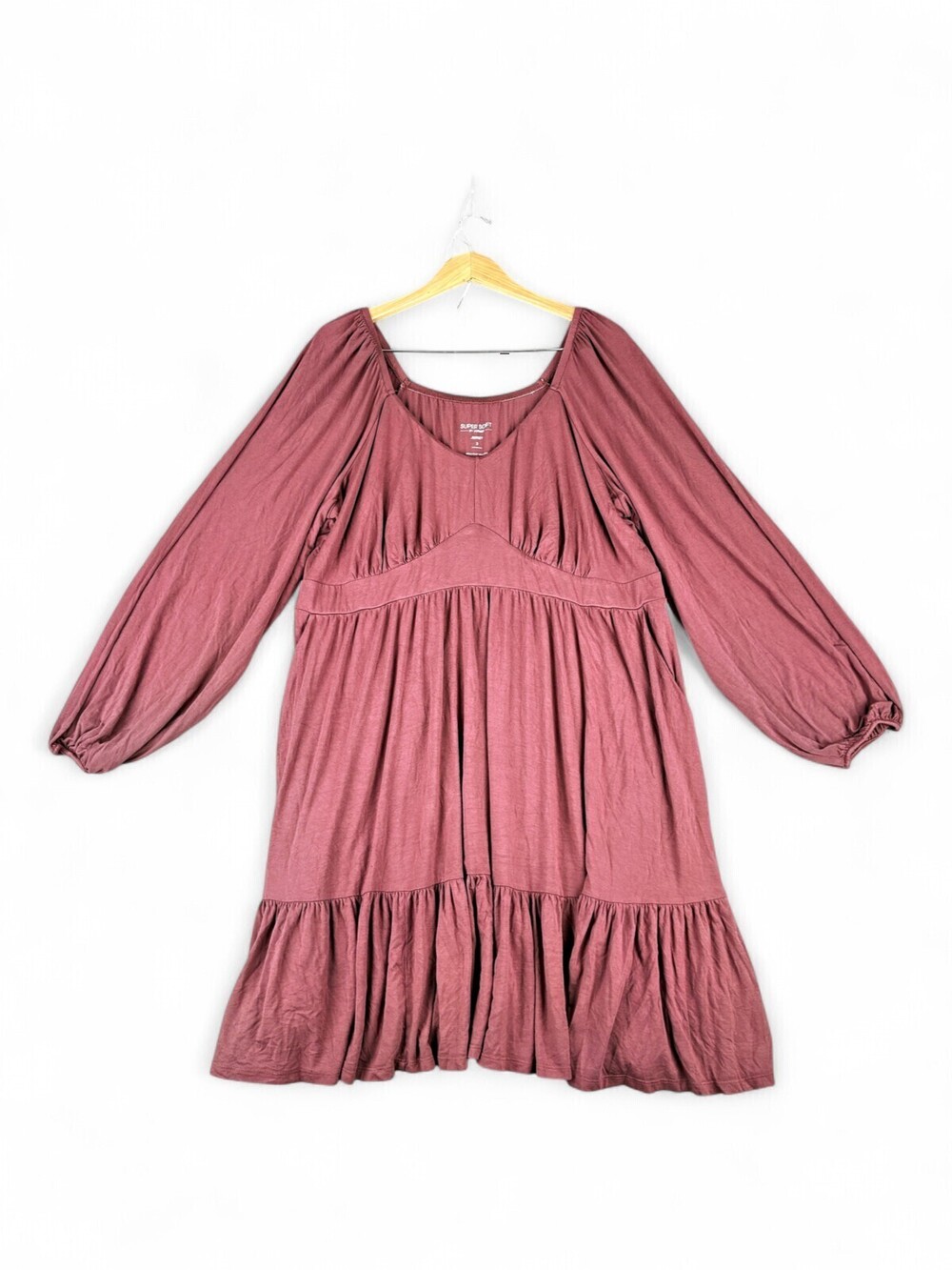 Torrid Super Soft Babydoll Long Sleeve Dress 3X